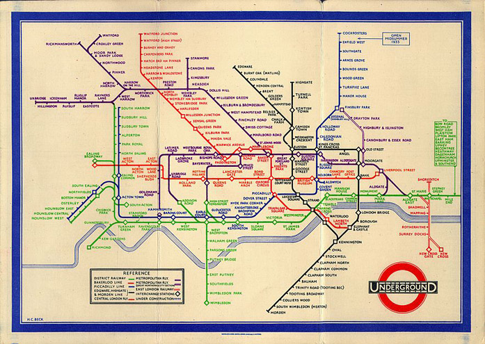 Harry Henry Beck London Underground Map